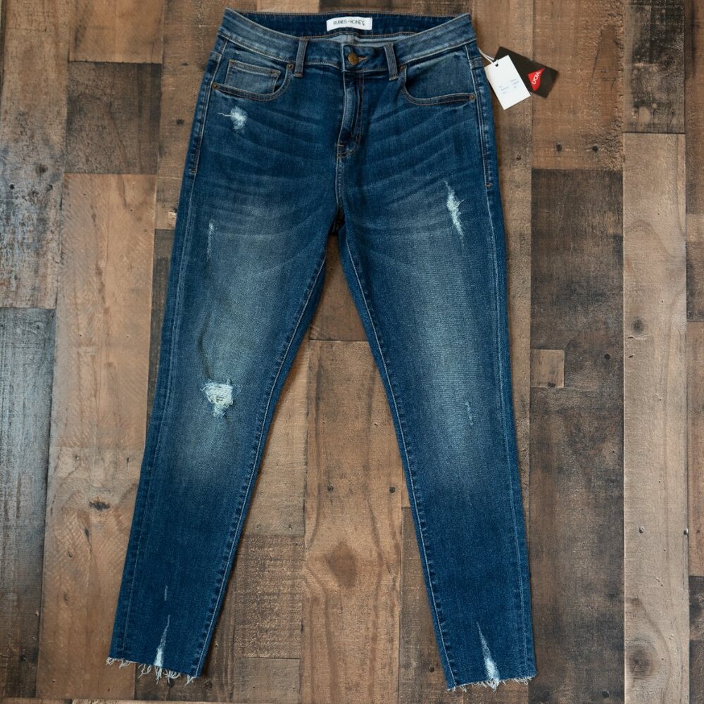 🆕 Lycra Stretch Dark Wash Skinny Jeans - Size 10/30 - Picture 4 of 16